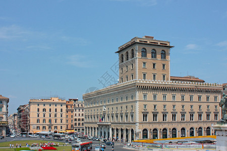 意大利罗马威尼斯广场的景色图片