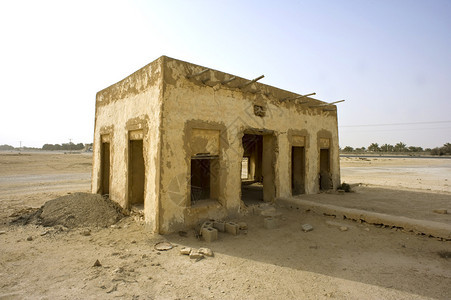 在卡塔尔多哈的老清真寺在卡塔尔的图片
