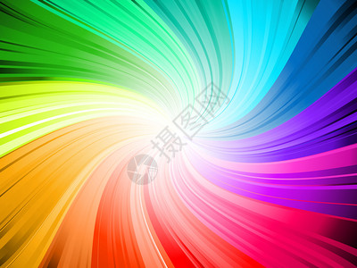 彩虹色漩涡背景图片