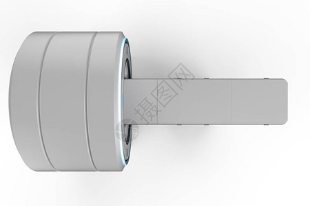 3d用于在白后腹骨上制造磁感应扫描机或磁共振图片