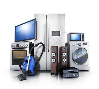 消费者和家用电子产品TVFridge真空清洁剂微波洗图片