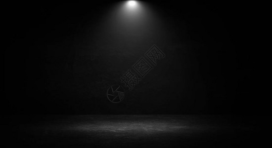 空荡的黑色工作室深色背景抽象的黑暗空工作室房间纹理产品展示聚光灯背景黑背景图片
