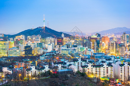 韩国首尔城市天际线图片