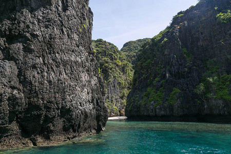 美丽的岩层风景闪光群背景图片