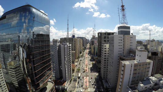 巴西圣保罗著名的AvenidaPaulista保利斯塔大图片