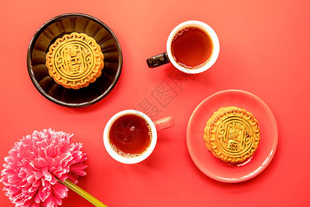 传统秋盛年节日月食蛋糕图片