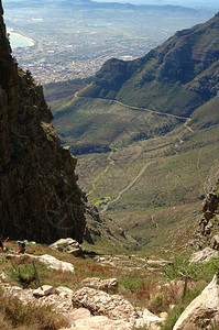 俯视南非开普敦拉图片
