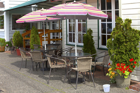 户外食堂咖啡馆和糕点服务图片