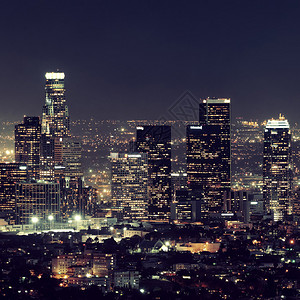洛杉矶市中心大楼背景图片