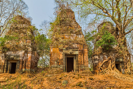 柬埔寨暹粒古庙KohKer图片