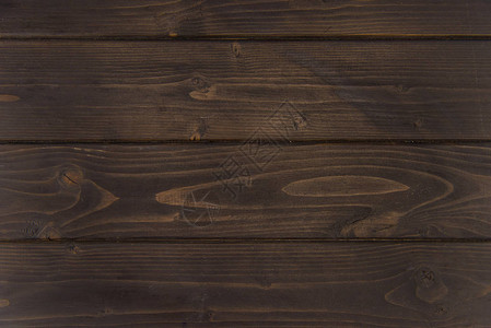 深棕色木质水平木板木质背景的特写视图背景图片