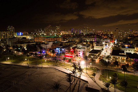 迈阿密海滩洋车道图片背景图片