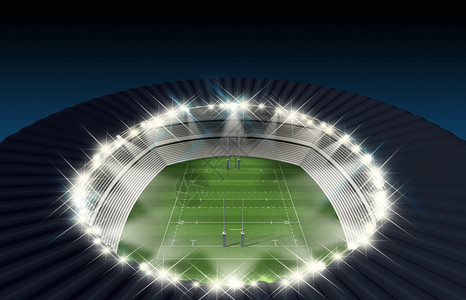 一个橄榄球体育场图片