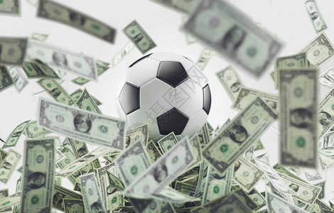 足球生意足球和金钱图片