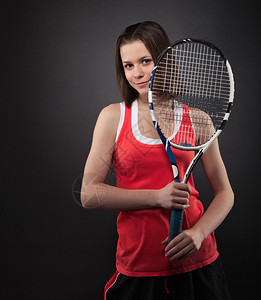 体育少女网球运动员图片
