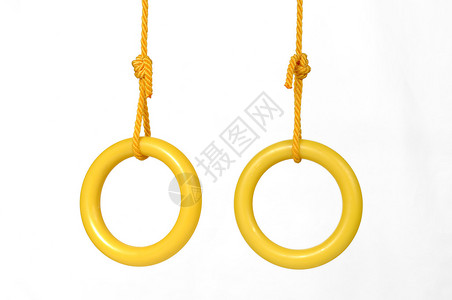 两环黄色绳索上黄白图片