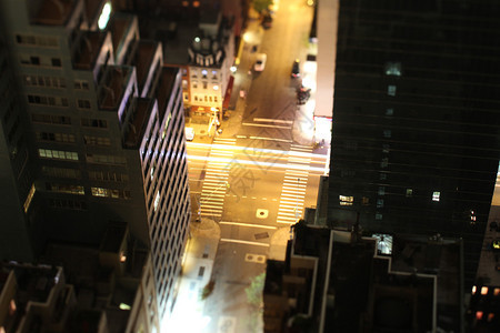 曼哈顿的街头场景背景图片