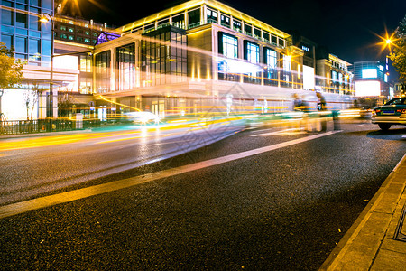 现代城市夜景背背景