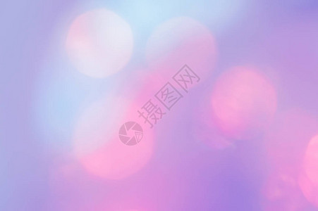 粉红色蓝色青色和紫色的美丽抽象背景柔和的色调模糊的灯图片