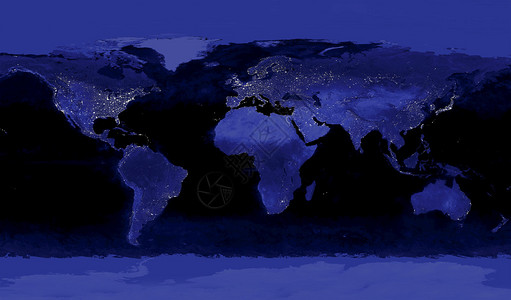 这张地球城市灯光的图像是使用来自国防气象卫星计划DMSP操作线扫描系统OLS的数据创建的NASA公图片