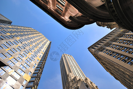 纽约市金融区的高楼图片