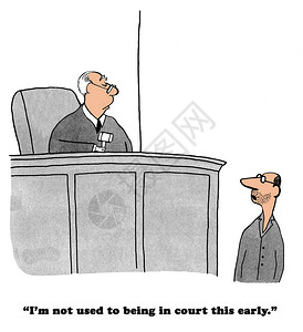 法律卡通关于与法官一起图片