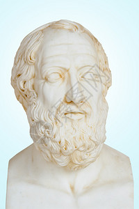 柏拉图或柏拉图的古董雕像图片