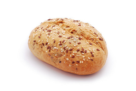白色背景上的全面包背景图片