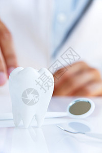 具有牙医背景牙科卫生图片