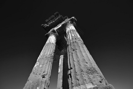 意大利西里阿格里根托希腊庙谷卡斯托尔和普卢斯寺图片素材