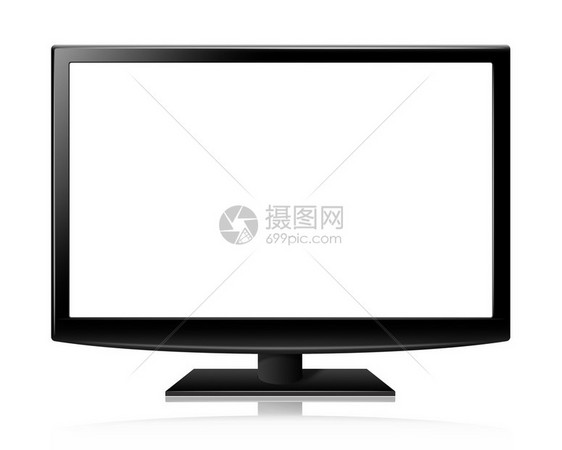 平板屏幕tvlcd或带空屏幕的带图片