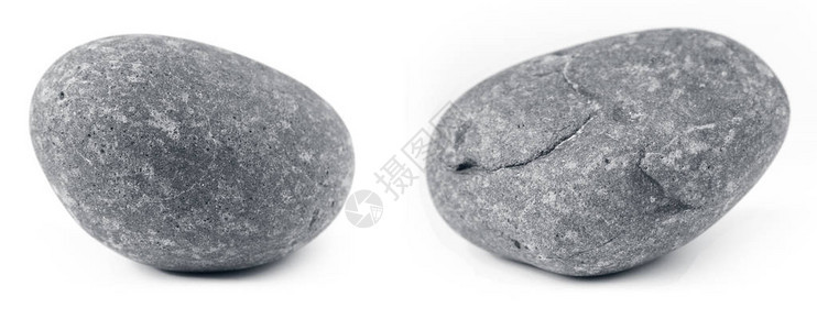 平原背景上的两块岩石背景图片