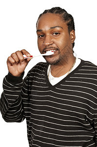 黑人美国人通过刷牙口服腔牙科图片