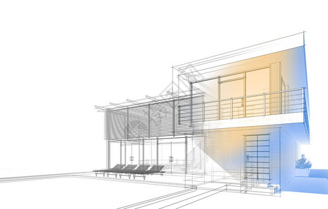 建筑图画3d插图片