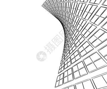 抽象建筑3D建筑图片