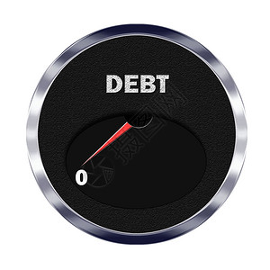 车辆类型仪器表显示债务水平为零的图片