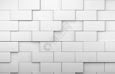 3d白色瓷砖墙背景图片