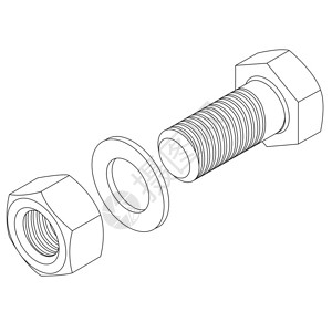 不锈钢螺栓和螺母插图图片
