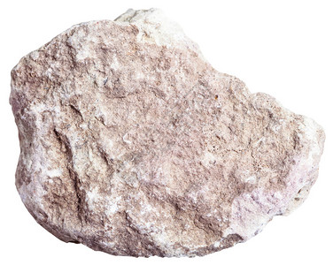 沉积岩样板白色背景上分离的marlmarlst图片
