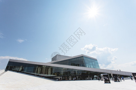 挪威奥斯陆的歌剧院Operahuset斯堪的纳维亚半图片