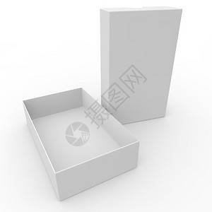 打开白空纸箱盖子上有一个洞要打开孤背景图片