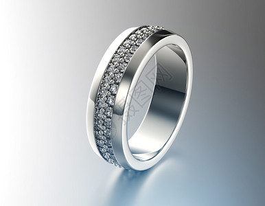 Weddingt戒指与钻石时尚首饰背景图片