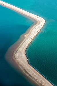 湾的盐碱空中观察澳大图片