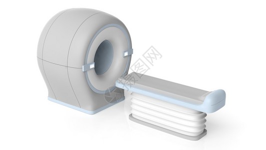 3D插图MRI扫描仪以图片