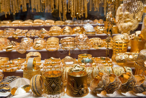 阿联酋迪拜的黄金首饰图片