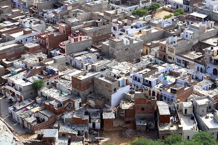 从空中印度的新德里市图片
