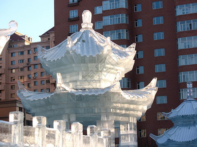 哈尔滨的冰宫冰雕图片