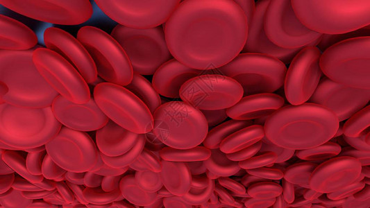 红细胞背景3D渲染图片