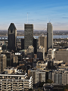 蒙特利尔摩天大楼背景图片