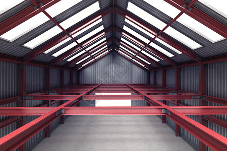 红钢工业建筑室内视角图插RedSteenIndustrialbui图片